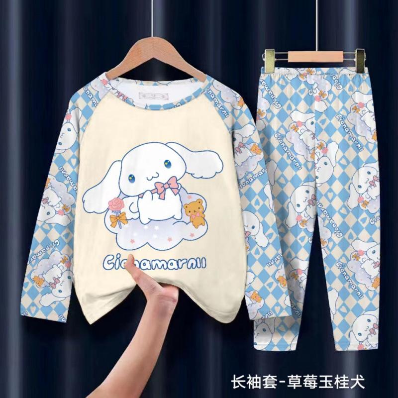 睡衣儿童长袖女童春秋季薄款2025新款夏款大童洋气女孩家居服