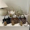 Venta al por mayor transfronteriza 2026 nueva bolsa cruzada de nicho, bolso de mano pequeño de alta gama, bolso para teléfono de lunares, bolso de hombro