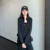 Conjunto de Modal~Sudadera con Cremallera y Cuello Alto Ajustada Pantalones Rectos de Tiro Alto de Modal para Mujer 26 Nuevo Primavera/Verano H032107