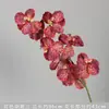 Orquídea Phalaenopsis Impressa em 3D 9 Flores Borracha Macia Flor de Simulação Materiais para Guia de Flores Arranjo de Flores Decoração de Casamento Arranjo Fundo de Arte Floral Flores Artificiais