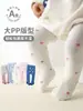 Meias-calças Brancas de Venda Quente Transfronteiriças para Meninas, Leggings Brancas de Primavera e Outono, Meias-calças com Pé para Bebês, Leggings Infantis