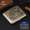 Estuche para cigarrillos de chapa laminada en frío, resistente a la compresión, con patrón tridimensional en relieve, disponible en DHL (20 unidades), venta directa de fábrica.
