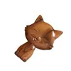 Espelho Pequeno com Cabo de Sândalo Personalizado Gravado Desenho Animado Gato Fofo Criativo Espelho Portátil de Madeira para Maquiagem