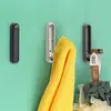 Manija para Puerta de Armario sin Taladro, Manija Sencilla y de Lujo para Cajón, Manija Doble para Puerta/Ventana de Gabinete, No Requiere Instalación, Gancho para Ropa