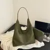 Bolsa Feminina 2026 Verão Nova Bolsa para Trabalho e Trajeto Alta Aparência Bolsa de Ombro Tecida Estilo Retrô Simples