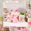 Set de Regalo de Aromaterapia Floral de Lujo Rosa, Caja de Regalo Personalizada para Enviar a Mejores Amigos, Clientes y Empleados, Regalo Navideño Práctico de Alta Gama