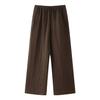 Traje de Moda 2024 Verano Nuevo Transfronterizo Europeo y Americano para Mujer Kimono de Lino Chaqueta Cruzada + Traje de Pantalones Rectos