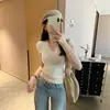 Cárdigan de Punto Trenzado Color Albaricoque para Mujer, Estilo Coreano, Verano 2026, Camiseta Interior de Alta Gama Ajustada sin Mangas