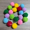 20 Guirnaldas de Pompones de Colores Decoración de Ambiente Festivo Decoración Navideña de Bolas de Fieltro Suministros Pompones Colgantes Adornos Tiras de Colores