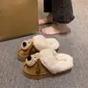Pantufas Meias Fechadas de Cachorro Desenho Animado Fofo para Mulheres, Novidade Outono e Inverno 2025 Sapatos de Algodão Quente Antiderrapantes para Interior com Solado Grosso