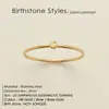 Anillo Minimalista Popular de Nicho Transfronterizo, Piedra Natal de Diciembre, Banda Lisa con Circonita de Colores, Joyería de Lujo Ligero de Moda