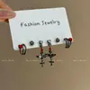 Amor y Espacio Profundo Qin Che Fantasía Oscura Pendientes de Ala Personalidad Dulce Fresca Nicho Lujo Ligero Estilo de Gama Alta Pendientes Nuevos de Moda