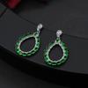 Pendientes grandes transfronterizos de Europa y Estados Unidos, pendientes exagerados, pendientes de moda de otoño e invierno, pendientes de plata con pasador, pendientes de gran sentido, pendientes largos con borlas.