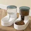 En stock venta al por mayor comedero bebedero para mascotas anti-golpes doble tazón perro gato pequeño y mediano automático bebedero suministros para mascotas