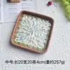 Bandeja Rectangular de Concha de Ratán Vietnamita para Frutas, Bandeja para Sala de Estar, Comedor, Cesta Organizadora de Almacenamiento de Lujo Ligero