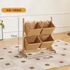 Estantería de Almacenamiento de Madera Maciza Gabinete de Almacenamiento para Snacks Estantería para Almacenamiento de Artículos Varios para Dormitorio Sala de Estar Estantería de Exhibición de Piso de Múltiples Capas