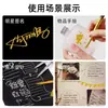 Pluma Metálica Resaltadora Oro Plata Marcador Marcador para Manualidades DIY Pintura para Firmas Invitación Impermeable que no se desvanece