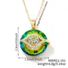 MOXI joyería nuevo artículo más vendido nicho retro simple ojo del diablo micro-incrustación collar colgante lujo ligero nicho venta al por mayor
