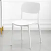Sillas Coloridas de Moda, una Opción Ideal para Apartamentos Pequeños, Sillas de Comedor de Plástico Minimalistas Modernas con Diseño Delgado, Sillas de Lujo Ligero para Uso Doméstico