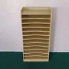 Estante de Armazenamento de Papel Treinamento Jardim de Infância Papel de Desenho 4K Cartão Placa de Desenho Artístico Estante de Armazenamento Armário de Estúdio de Madeira Maciça com Gaveta