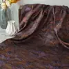 Tecido Jacquard Decorativo Estilo Retrô com Padrão de Floresta Tropical Embossado para Vestidos Modernos, Coletes e Bolsas Tingidas na Massa