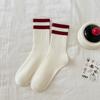 Calcetines para mujer primavera y otoño Rojo Ancora calcetines de algodón peinado antiolor sudor coreano Joker Zhuji calcetines de algodón al por mayor