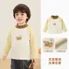 Kaka Panda Ropa Interior Térmica de Forro Polar para Niños Camiseta de Invierno Ropa de Invierno Ropa Interior para Bebés Camiseta de Manga Larga para Niñas