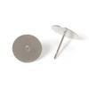 Venta caliente 3-12mm acero inoxidable fondo plano earpin soporte para aretes base tapón para los oídos accesorios para aretes DIY en stock mayoreo