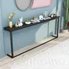Estante estrecho de pared, simple y moderno, para sala de estar, almacenamiento largo junto a la cama para habitaciones con calefacción, entrada y detrás del sofá; se puede hacer a medida