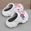 Accesorios de Moda de Verano para Niños Zuecos de Suela Suave de Color Degradado Sandalias Cerradas para Niñas para Bebés y Niños Mayores
