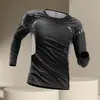 Mallas de Alta Elasticidad de Secado Rápido Traje de Baño de Manga Larga para Hombre Fitness Montañismo Correr Entrenamiento Traje de Neopreno Tops Deportivos para Hombre