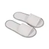 Pantuflas Desechables de Hotel, Engrosadas, Antideslizantes, Adecuadas para Bañarse, Uso en Casa, Para Recibir Invitados, Pantuflas de Tela Genuina de Media Cobertura al por Mayor