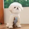 Macacão de urso para pet de quatro estações, pijama, roupa de casa para cães e gatos de pequeno e médio porte, roupa de quatro patas para cachorro