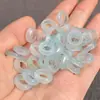 Cuarcita Jade Hielo Color Transparente Anillo de Carrera Accesorios al por Mayor Anillo de Seguridad de Jade Pan DIY Pulsera Accesorios con Cuentas