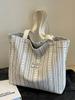 Bolso de Pana de Gran Capacidad 2026 Nuevo Bolso Tote para Viajes Diarios para Mujeres Estudiantes Universitarias Bolso de Hombro para Clase