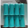 Nuevo Diseño Tamaño Grande Cerdas Largas Caja Plástica Individual Empaque Cepillo de Dedo de Silicona Cepillo de Dientes Cepillo de Dientes de Grado Alimenticio