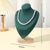 Soporte de Exhibición de Collares al por Mayor de Fábrica, Maniquí de Madera para Exhibir Joyería de Cuello, Estante de Almacenamiento y Exhibición de Joyería de Perlas