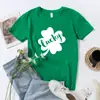 2025 Fiesta Independiente de Comercio Exterior St Creativo. Camiseta Informal Suelta de Manga Corta Estampada para el Día de San Patricio para Hombres y Mujeres