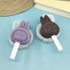 Molde para Helado de Corazón DIY Labubu Paleta Casera Helado de Silicona Grado Alimenticio Molde para Pastel de Paleta Hecho a Mano