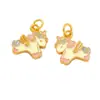 Venta al por mayor de Colgantes de Serie de Animales Lindos Hechos de Oro de Aluvión, Collares con Colgantes Creativos de Moda y Únicos para Mujeres