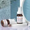 Botella de Plástico Transparente Marrón de 70/100ml con Atomizador, Botella para Loción, Material de Empaque Cosmético Portátil de Pequeña Capacidad, Botella Dispensadora