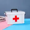 Caja de Almacenamiento de Medicamentos Pequeña para el Hogar, Multicapa, para Primeros Auxilios, Caja de Medicamentos de Plástico para el Hogar, Caja de Medicamentos para Niños, Caja Médica, Visita