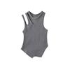 Camisola de Punto para Mujer Nicho Dulce Cool Spice Girl Hombro Bajo Irregular Slim Ropa Exterior Chaqueta Base