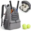 En stock Nuevo Estilo Bolsa de Tenis Mochila de Tenis para Hombre y Mujer Bolsa Grande con Visera para 4 Raquetas con Compartimentos para Zapatos