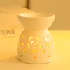 Lámpara de Fragancia Cerámica Lámpara de Vela de Aromaterapia Creativa Romántica para Hotel Salón de Belleza Dormitorio Uso en el Hogar