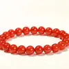 Pulseira de Ágata de Cristal Natural Shixi, Pulseira Simples de Cristal Amarelo de Círculo Único, Joias de Círculo Liso Atacado, Pulseira de Cristal Amarelo