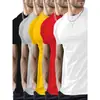 Estoque Adequado de Camisetas Lisas Básicas Tamanho Europeu, Unissex, Sem Estampas, Manga Curta, Dropshipping Transfronteiriço