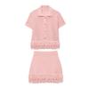 Traje de Punto Minimalista Elegante de Color Sólido Ajustado Versátil con Borlas, Popular en Amazon Europeo y Americano y Aliexpress