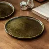 Platos Cerámicos Vintage con Acabado Esmaltado en Horno, Platos de Cena para Uso Doméstico, Platos para Pasta Estilo Occidental, Vajilla de Gama Alta de Nicho, Platos al por Mayor