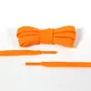 Cordones Planos de Doble Capa Kurojin de Color Sólido en Poliéster-Algodón de 0.8 cm, Duraderos y Adecuados para Zapatos Casuales, Zapatos Deportivos y Tenis, Personalización